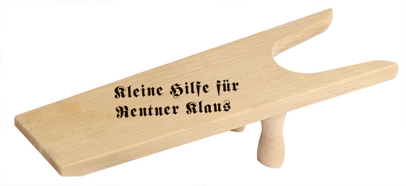 Geschenk zum Ruhestand - Stiefelknecht