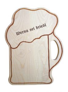 Geschenk Bier Brotzeitbrett