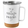 Alltagsheldin Becher 300 ml, doppelwandig mit Deckel & Korkboden