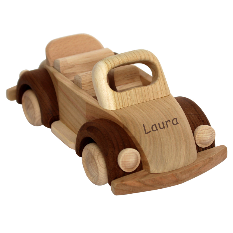 Auto PKW Rennauto Holzauto in verschiedenen Farben Kinder Verkehr Spielzeug NEU 