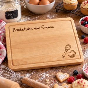Bachstube Saftrillen Brettchen personalisiert