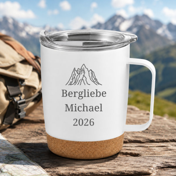 Bergliebe Becher Geschenk für Wanderer
