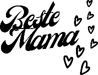 Beste Mama mit Herzen