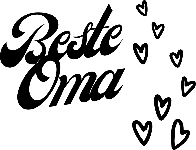 Beste Oma mit Herzen
