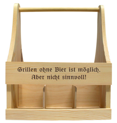 Flaschentrager als Grillgeschenk