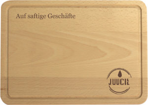 Brotzeitbrett als Firmengeschenk mit Logo