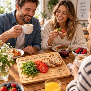 Buchenholzbrett mit personalisierter Gravur