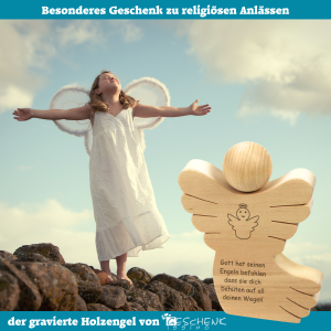 Holzengel als Geschenk