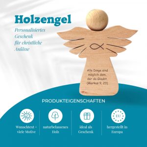 Engel aus Holz als Geschenk