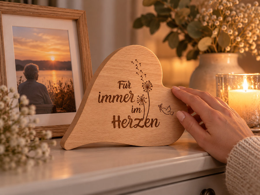 Erinnerungsgeschenk Buchenholz