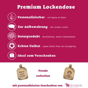 Erste Locke mit Wunschgravur