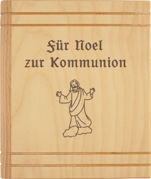 Erstkommunion Geschenk personalisiert - Spardose mit Jesus