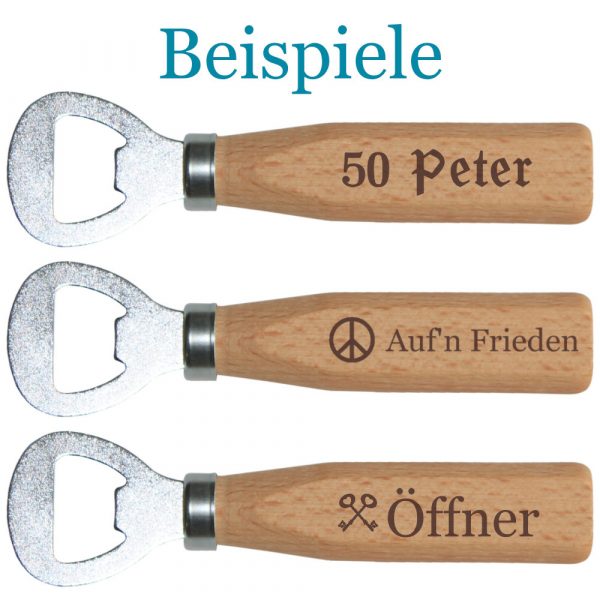 Flaschenöffner Holz Beispiele