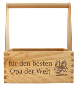 Flaschenträger als Vatertagsgeschenk für Opa