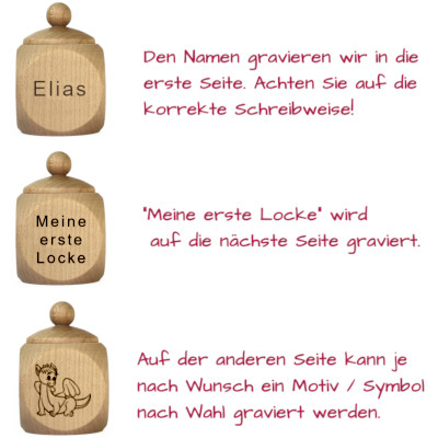 Lockendose Babygeschenk