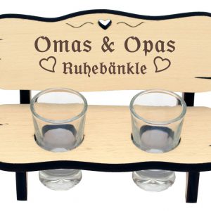 Geschenk für Oma und Opa das Ruhebänkle als Großelterngeschenk