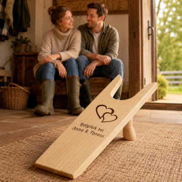 Geschenk zum Einzug oder Hochzeitstag - Stiefelknecht
