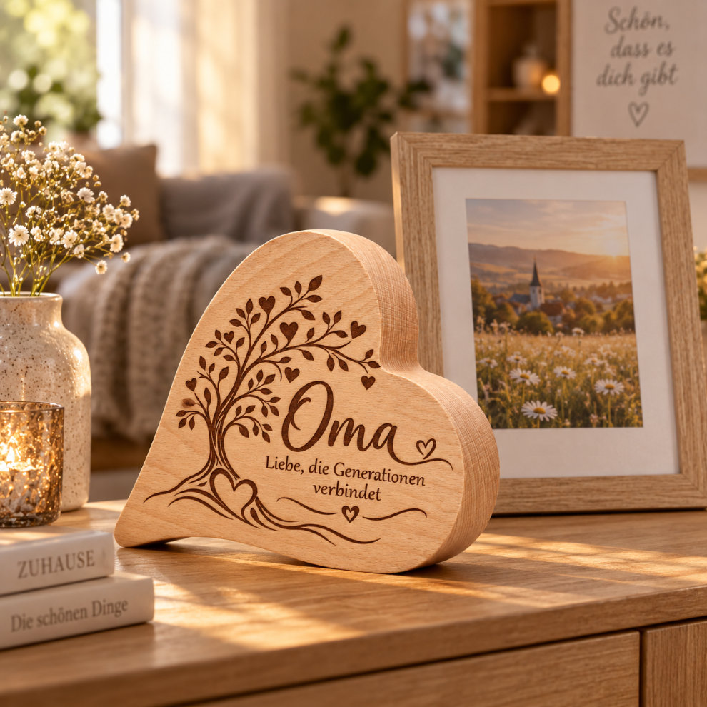 Geschenkidee für die Oma oder Großmutter mit Gravur