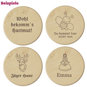 Glasuntersetzer verschiedene Beispiele