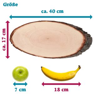 Rindenbrett zum Frühstück