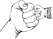 Große und kleine Hand