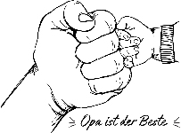 Hände Opa ist der Beste