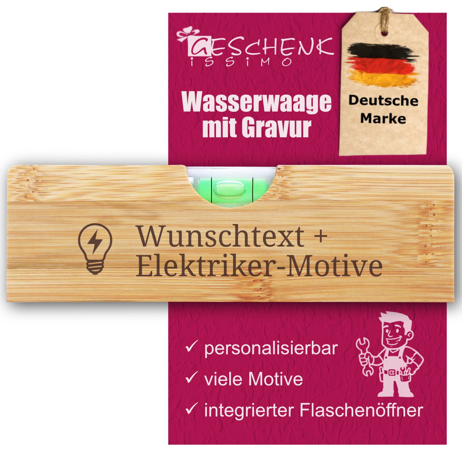 Wasserwaage für Elektriker