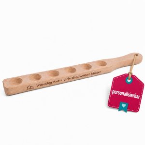 Lustiges Geschenk für Handwerker – Schnapslatte mit Handwerker-Motiven und Gravur