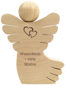 Holzengel mit Personalisierungswunsch