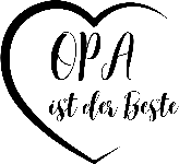 Herz Opa ist der Beste