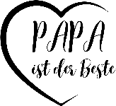 Herz Papa ist der Beste