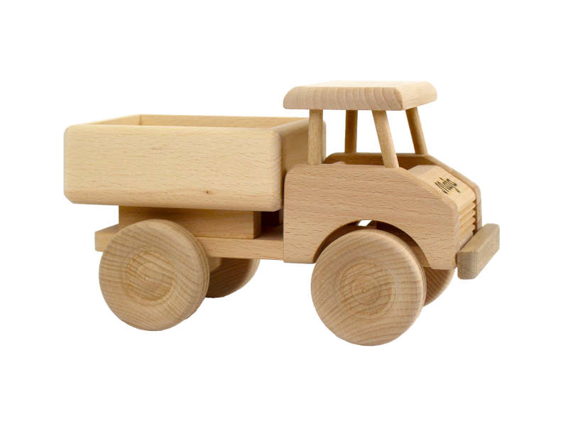 Holz-Spielzeug Auto LKW Laster Lastwagen mit Holzbausteinen/Bausteinen OVP, CE 