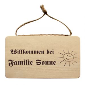 Individuelles-Familienschild-Gravur-Sonne