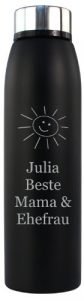 Edelstahl Isolierflasche mit Gravur als Geschenk