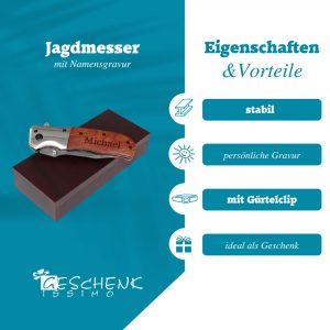 Jagdmesser mit Gravur online kaufen