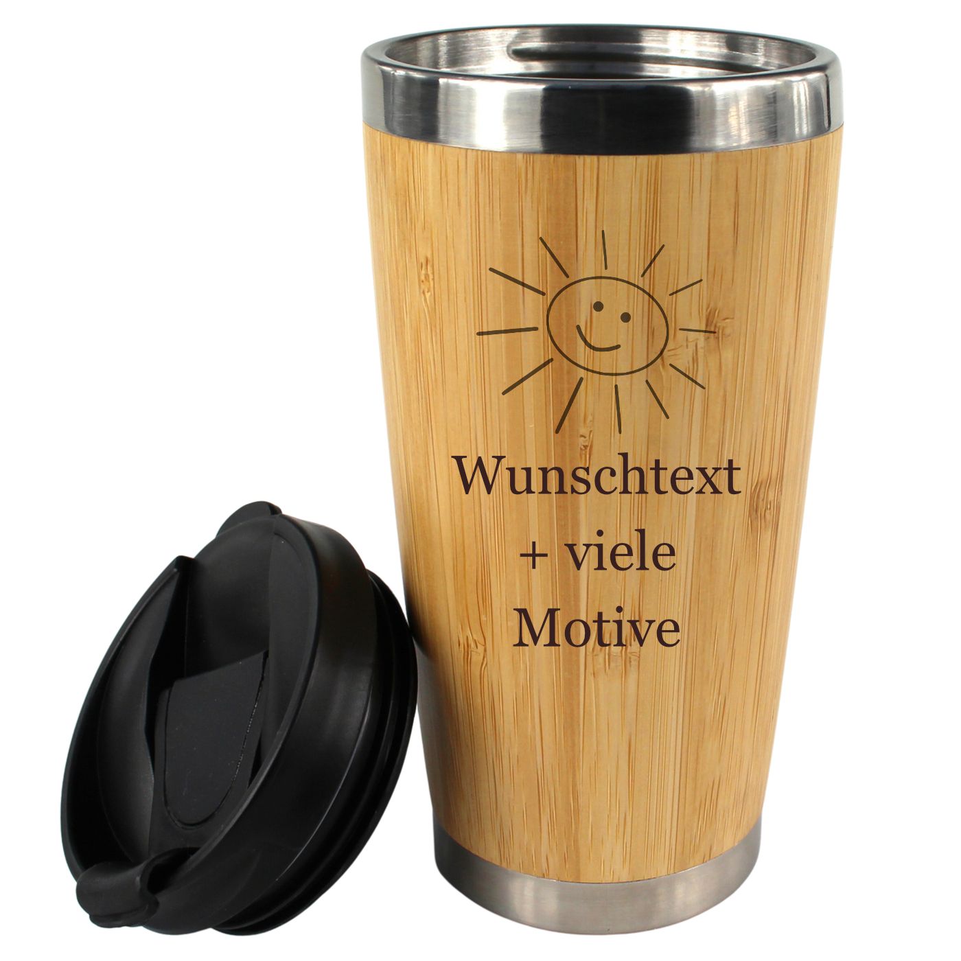 Kaffeebecher to go - personalisiert mit Namen und Motiv - Geschenkissimo