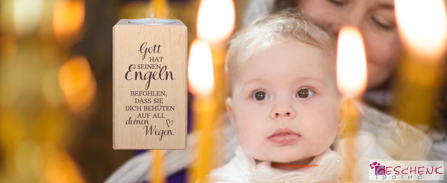 Kerzenleuchter mit Bibelvers als Geschenk Kerzenhalter-glaubensgeschenk