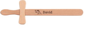 Kinder Holzschwert mit Name und Motiv Kinder Holzschwert mit Name und Motiv