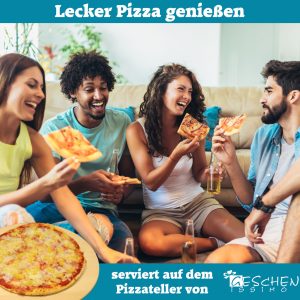 Lecker Pizza genißen - mit dem XXL Pizzateller von Geschenkissimo