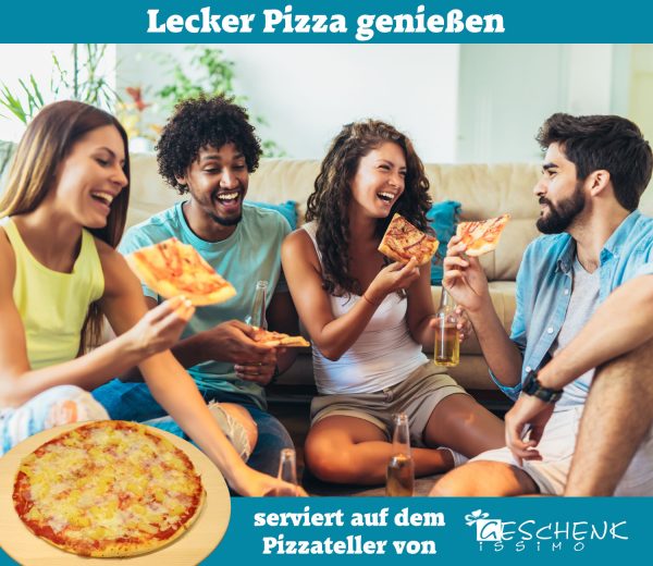 Lecker Pizza genißen - mit dem XXL Pizzateller von Geschenkissimo