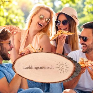 Lieblingsmensch Rindenbrett gross