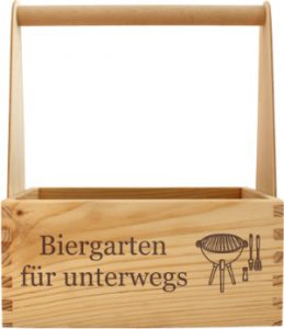 Männergeschenk für den Biergarten unterwegs