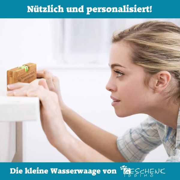 Mini Wasserwaage geschenkidee Hausbau