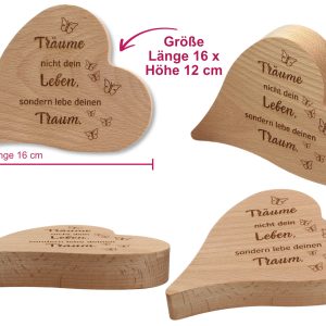 Motivationszitat-Herzsymbol