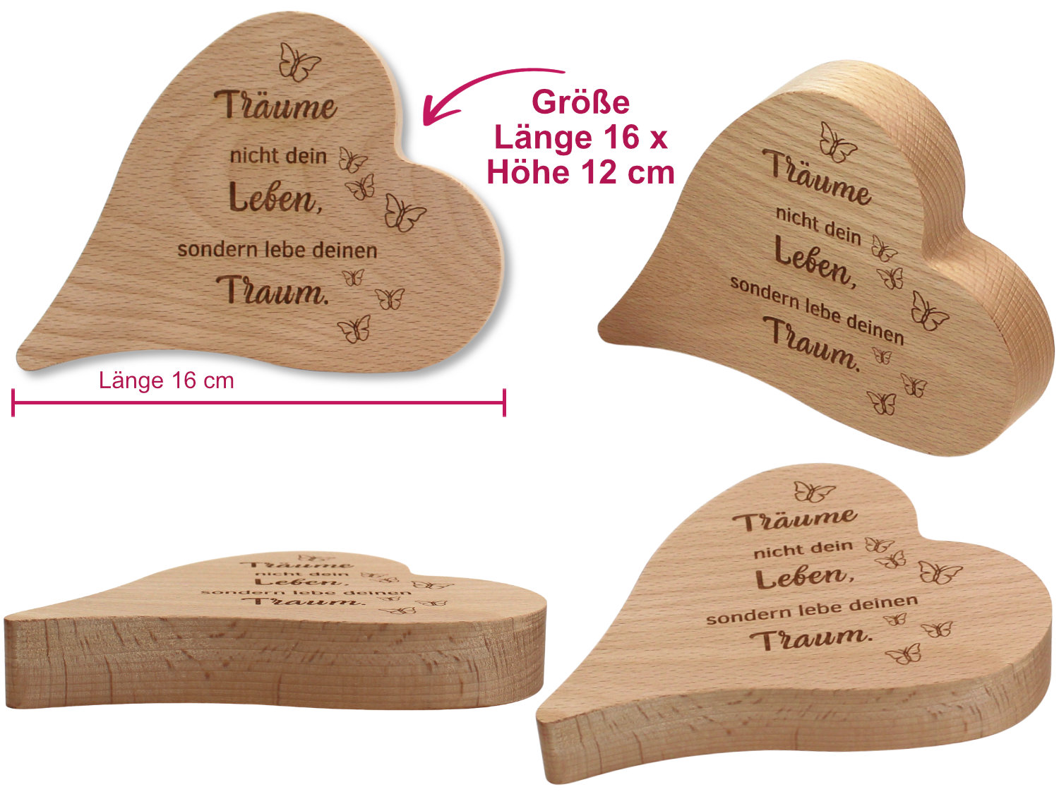 Motivationszitat mit Herzsymbol Motivationszitat-Herzsymbol