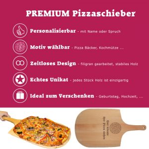 Premium Pizzaschaufel Holz