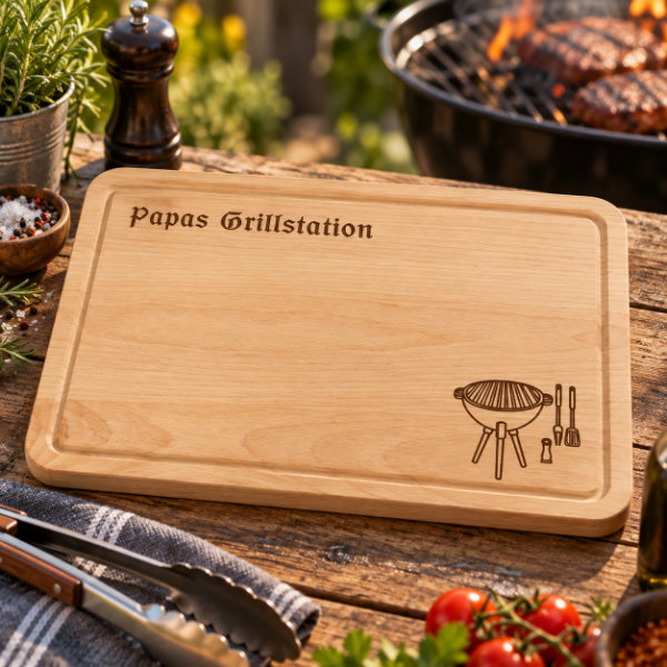 Papas Grillstation Brettchen