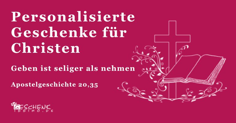 Personalisierte Geschenke für Christen