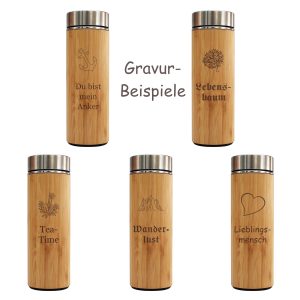 Personalisierte Isolierflasche mit Gravur