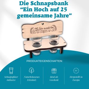 Schnapsbank 25 Jahre Silberhochzeit